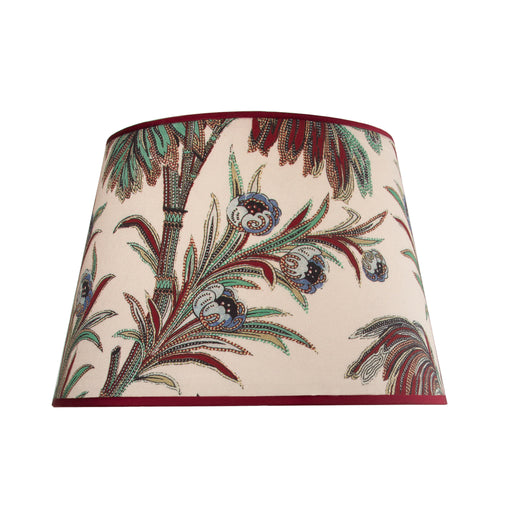 Indienne ivory fabric lampshade by Mary Jane McCarty