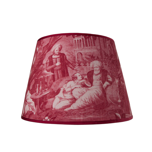 Harem rouge fabric lampshade by Mary Jane McCarty