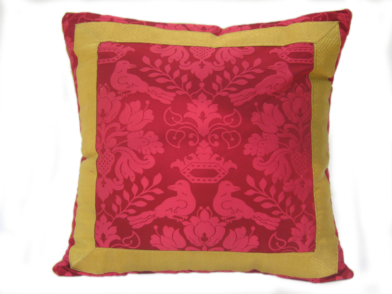 scalamandre silk damask pillow by mary jane mccarty