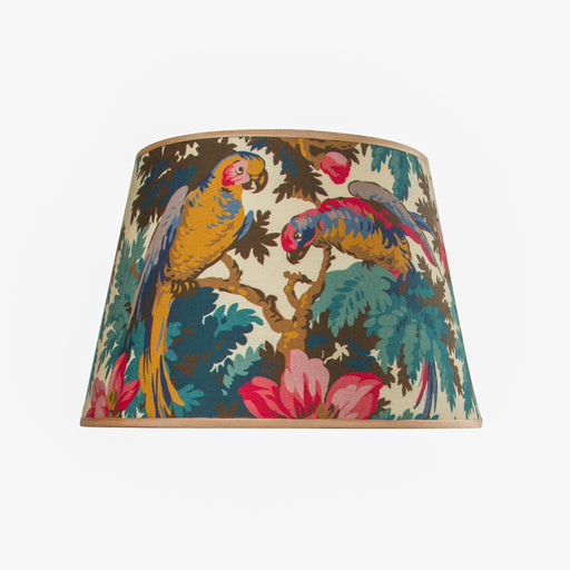 Jungle parrots fabric lampshade by Mary Jane McCarty