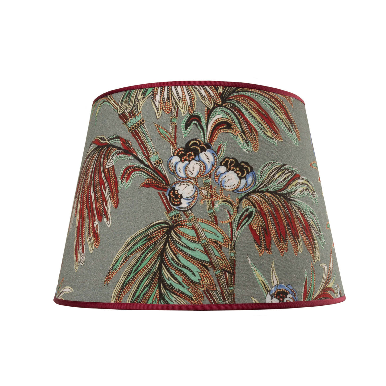 Indienne slate New Vintage lampshade by Mary Jane McCarty